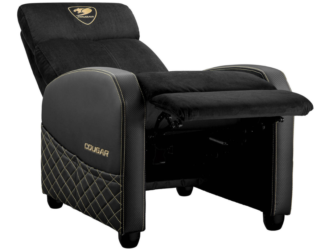 Cougar Ranger Elite Gold Gaming Sofa – Velvet, Reclining, Adjustable Cougar Ranger Elite Gold Gaming Sofa – Velvet, Reclining, Adjustable